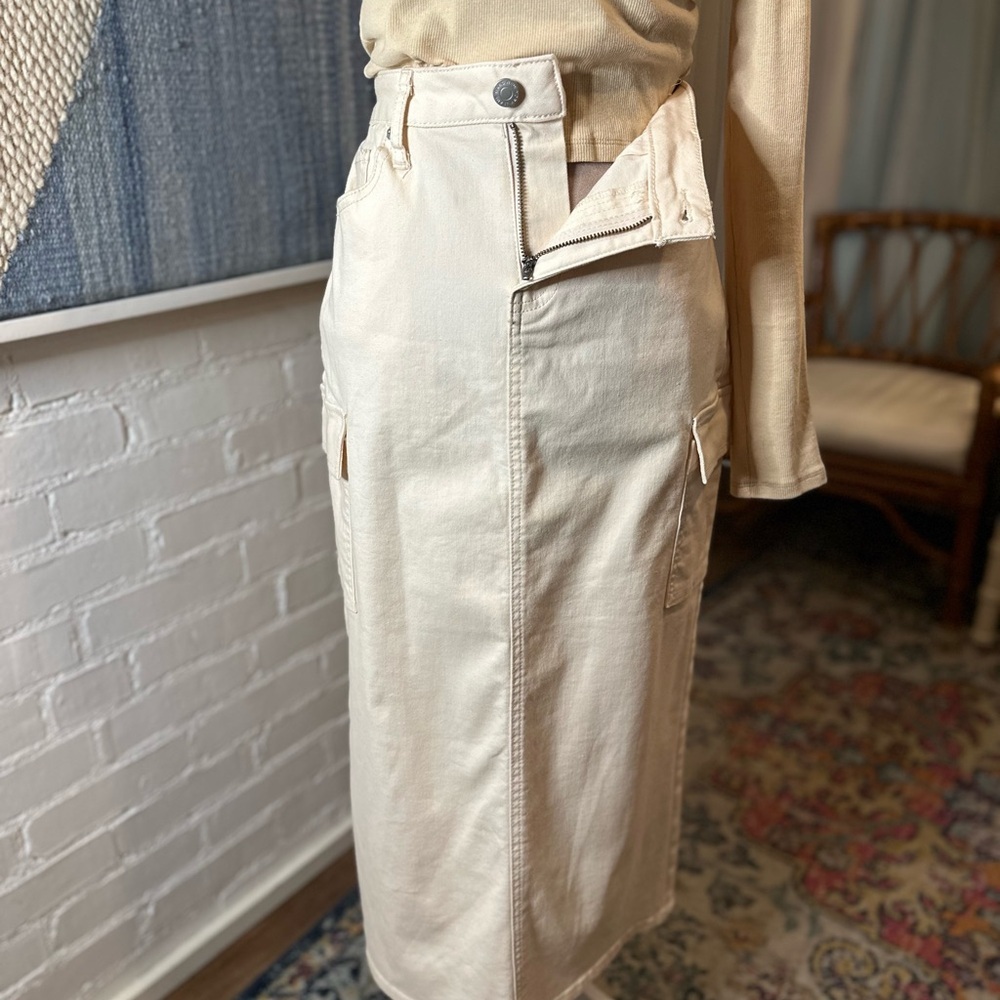 Marc New York Tan Denim Maxi Skirt - Picture 9 of 14
